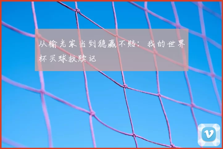 从输光家当到稳赢不赔：我的世界杯买球救赎记
